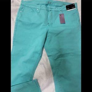 A.N.A SKINNY ANKLE JEANS MINT GREEN SIZE 16